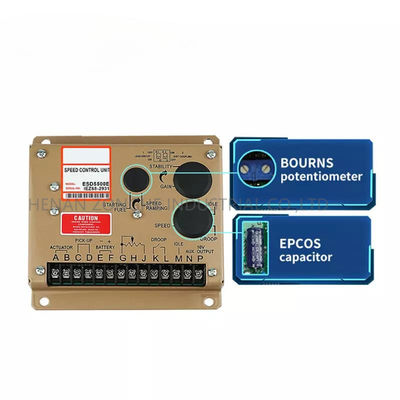 El generador diesel del OEM parte la unidad de control rugosa de la velocidad ESD5500E